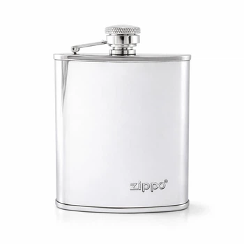 Фляга для алкоголя ZIPPO 180 мл 6 oz Полированный хром (2005268)