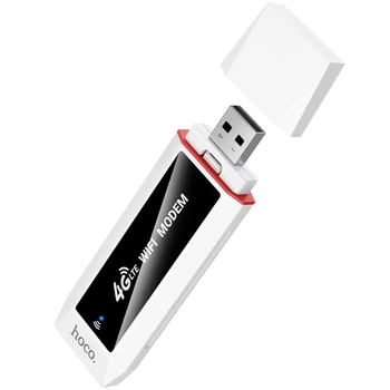 Портативний модем WiFi роутер Hoco HI43 6 sim USB світлодіодний індикатор 50/150 Мбіт/с для Windows/macOS/Android/Linux Білий