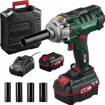 Аккумуляторный ударный гайковерт Parkside PASSK 20-Li C4 400Нм аккумулятор+зарядное устройство