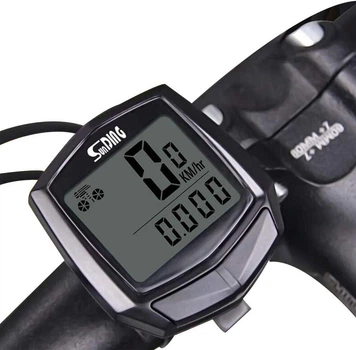 Велокомпьютер SD-581 спидометр с проводом, 15 функций
