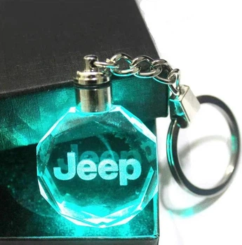 Брелок для ключей с логотипом Джип Jeep с подсветкой