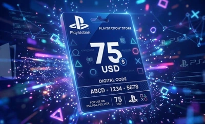 Карта пополнения Playstation PSN Gift Card 75 USD