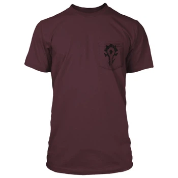 Футболка Jinx World of Warcraft - Horde Bones Crest Pocket Tee Maroon, S (JINX-9510S)