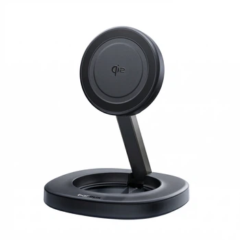 Бездротова зарядка складана Baseus EnerFill FF11 15W Qi2 MagSafe (комплект із блоком 20W). Black