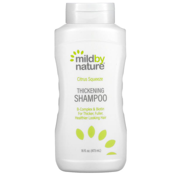 Шампунь с комплексом витаминов группы B и биотином без сульфатов Mild By Nature (Thickening shampoo) 473 мл с цитрусовым запахом MBN01259