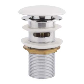 Донний клапан для раковини Qtap F0081 70х70х120 White з переливом
