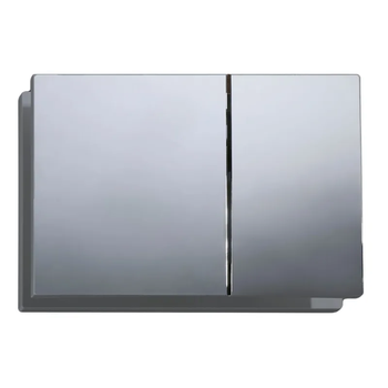 Панель змиву KOER KT-0610-01 240x160x32mm пластикова, кнопка квадратна (колір хром) (KR6135)