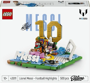 Конструктор LEGO Editions Football Ліонель Мессі — найкращі моменти футбольних матчів 500 деталей (43011)