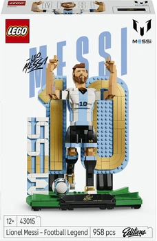 Конструктор LEGO Editions Football Ліонель Мессі — легенда футболу 958 деталей (43015)