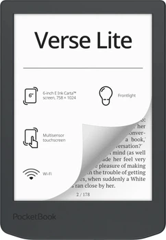 Электронная книга PocketBook 6 дюймов E Ink Carta подсветка серый (694915)