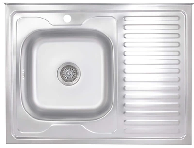 Кухонная мойка Brinex Satin 6080-L 0,6мм (BRIN6080LSAT06)