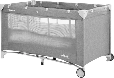 Дорожная кроватка Caretero Basic Plus grey 125×66 ×75.5 см (5903076300362)