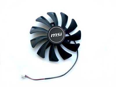 Вентилятор для видеокарты MSI GTX 1050 Ti 1630 1650 RX 550 Aero (orgnl) 87 мм XY-D09010SM (HA9010H12F-Z RQ9010H12S HA9010H12SF)(№42.5)