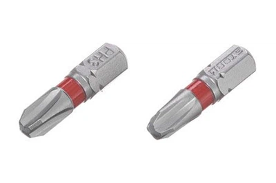 Комплект біт Intertool Storm PH3 25 мм (2 шт.) із сталі S2 для шурупокрутів і дрилів