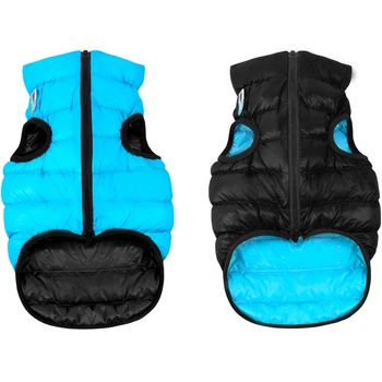 Курточка для собак AiryVest двусторонняя черно-голубая M40 (1845)