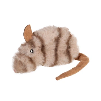 Игрушка для котов GiGwi Catnip Мышка с кошачьей мятой, искусственный мех, кошачья мята, 10 см (75018)