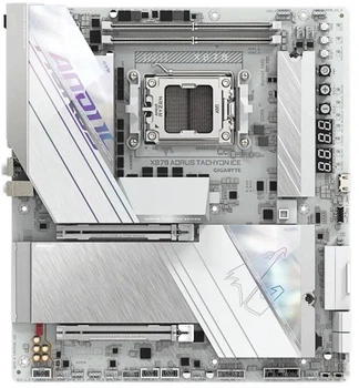 Материнська плата Gigabyte X870 AORUS TACHYON ICE (sAM5, AMD X870, PCI-Ex16)