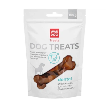 Лакомства для собак WAUDOG Treats "Стоматологическая кость со вкусом утки", 100 г