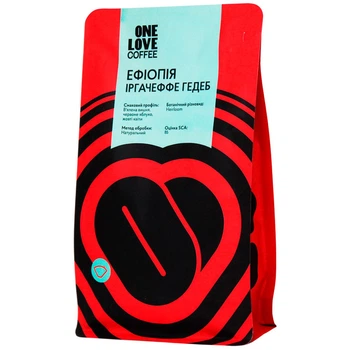 Кава свіжообсмажена Ефіопія Іргачеффе Гедеб One Love 250 г (21262121)