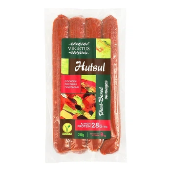 Сосиски рослинні Hutsul Vegetus 250 г (21545703)