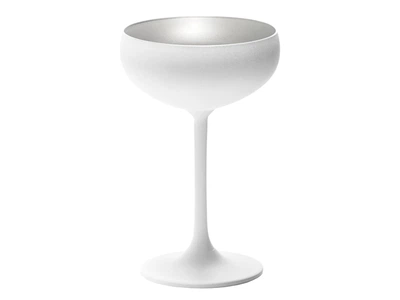 Набір келихів для шампанського Stoelzle Champagne Bowl White/Silver Elements (EL086) 230 мл 6 шт (21515968)
