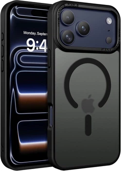 Чехол Wave Premium Matte Insane Guard case with MagSafe (TPU+PC) для Apple iPhone 17 Pro 6.3" Black