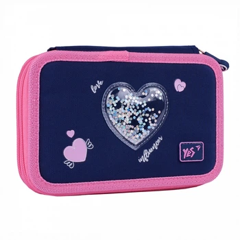 Пенал твердый двойной Yes Bright Hearts HP-01 533640