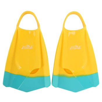 Ласты тренировочные короткие с открытой пяткой Cima F003 размер 40-41 Yellow-Mint