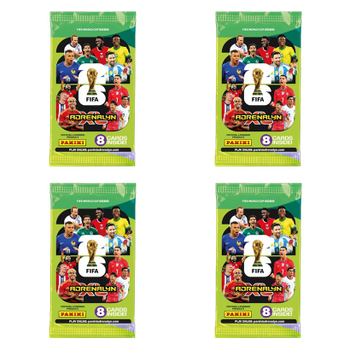Набор Картки 4шт FIFA World Cup 2026 Adrenalyn XL 8 карт в пакете Panini