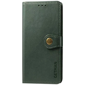 Шкіряний чохол книжка GETMAN Gallant (PU) для Xiaomi Redmi Note 8T Зелений