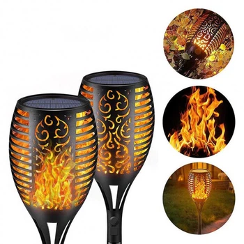 Фонарь садовый светильник Solar flame на солнечной батарее 80 см