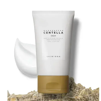 Зволожуючий крем для обличчя з центелою SKIN1004 Madagascar Centella Cream (Скін1004), 30 мл — корейський крем для чутливої