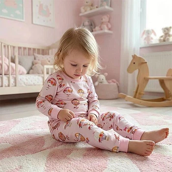 Детская пижама на рост 110 см (5 лет) штаны + кофта Monnalisa New Life 38798