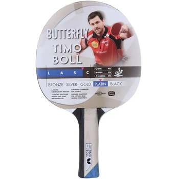 Ракетка для настільного тенісу Butterfly Timo Boll Platinum, чорно-червона