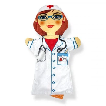 Кукла на руку Доктор тематическая мягкая игрушка для детей ролевые игры персонаж доктора