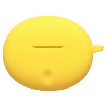 Защитный чехол Deexe Silicone Sleeve для Oppo Enco Air 5 Pro - Yellow