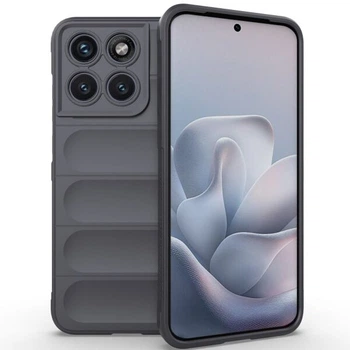 Силиконовый (TPU) чехол Deexe Terra Case для Motorola Edge 70 Fusion - Dark Grey