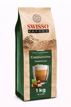 Капучино Swisso Cappuccino Haselnuss зі смаком лісового горіха 1 кг