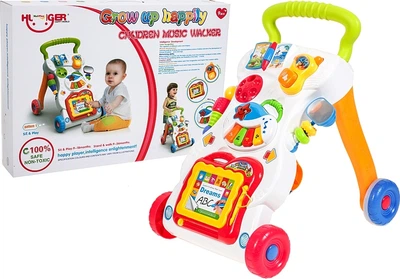 Каталка-ходунки MalPlay 3 в 1 інтерактивні Різнокольорові 103522 (5901924207412)