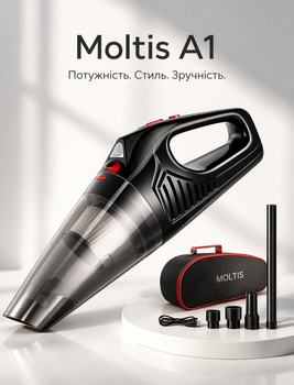 Беспроводной автомобильный пылесос Moltis A1, 120W, 8000Pa, аккумулятор 2000 mAh, портативный ручной пылесос для авто 10005