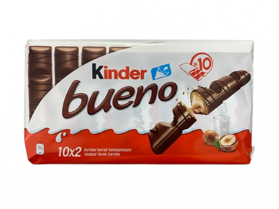 Упаковка шоколадних батончиків Kinder Bueno 430г (10шт*43г)