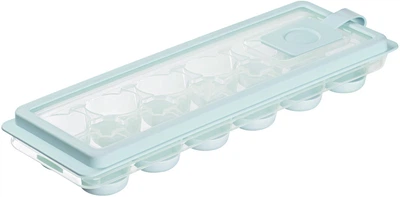 Форма для льда с крышкой ARDESTO Fresh Cylinder, 27х9.5х3.8см, силикон, пластик, голубой