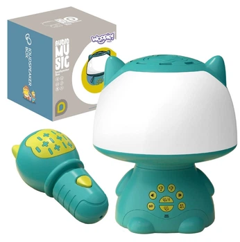 Zabawka interaktywna Woopie Lampka Nocna Głośnik Bluetooth, Karaoke i Modulator Głosu Turkusowa (5906280655167)