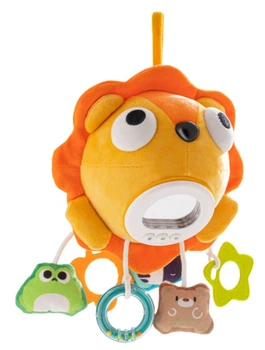 Przytulanka muzyczna Woopie Baby Pluszowy Lew z zawieszkami i gryzakami (5906280656317)