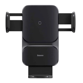 Автодержатель для телефона с БЗУ Baseus Wisdom Auto Alignment 15W Black
