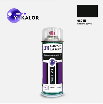 Фарба автомобільна аерозольна YUKALOR GREAT WALL 0801B imperial black 1996 2010 400 мл