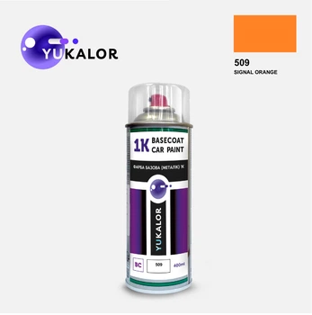 Фарба автомобільна аерозольна YUKALOR VAUXHALL 509 signal orange 1976 1977 400 мл