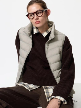 Теплий жилет жіночий UNIQLO 738464099 2XL Сірий (1159858984)