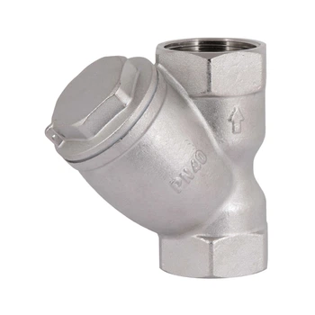 Фільтр грубої очистки косий Thermo Alliance Forte 1 1/2" ВВ (внутрішня/внутрішня), латунний, нікельований, PN40