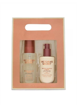 Подарунковий набір Victoria's Secret (спрей 88 мл. та лосьйон 88 мл.) Spiced Vanilla Creme Body Mist & Lotion Gift Set